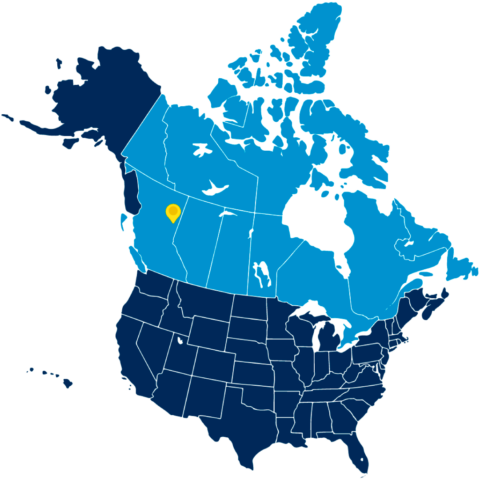 Fort St. John ‘s location in Northern British Columbia Canada
