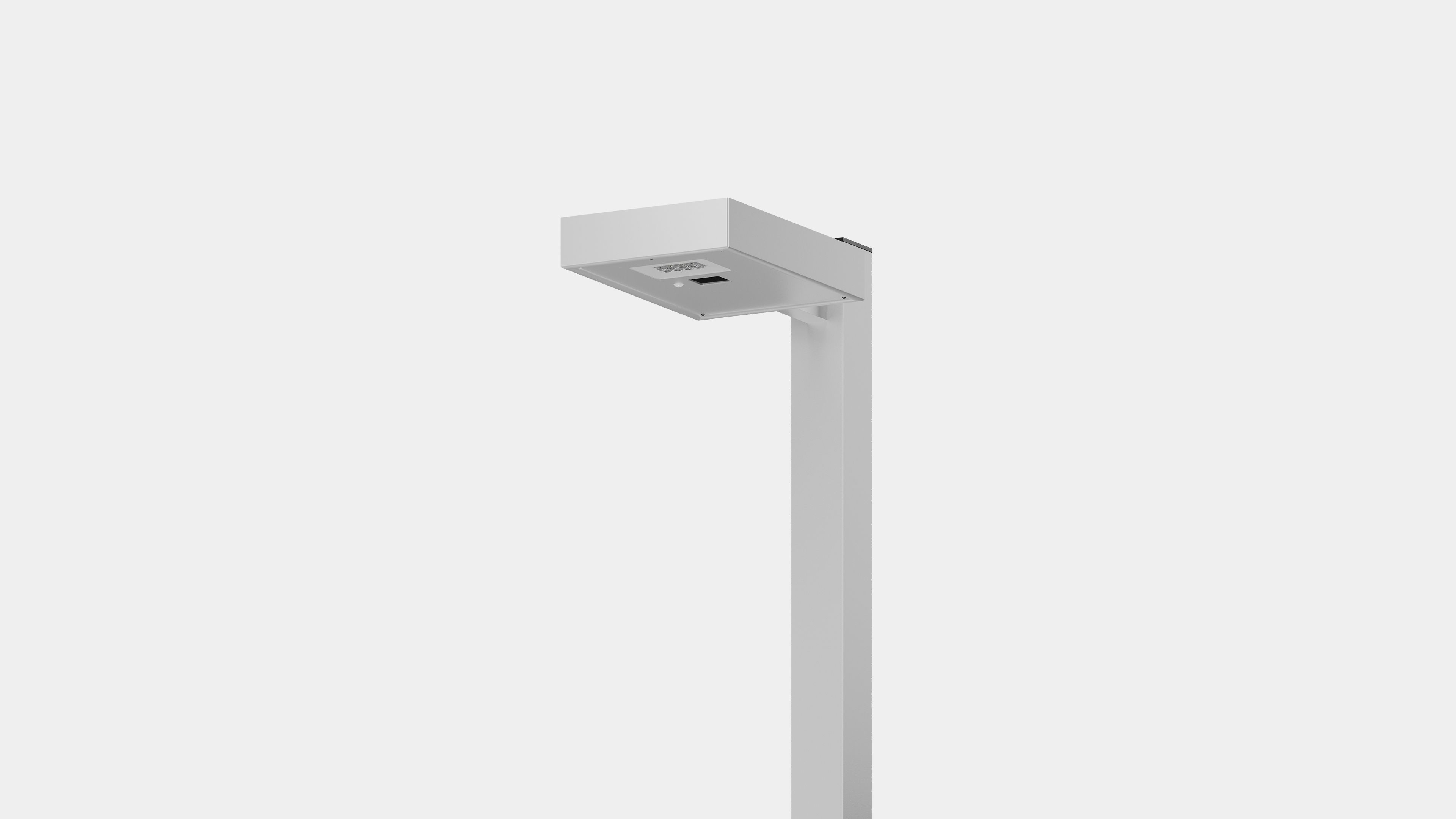 SCL Solar Area Light With White Finish