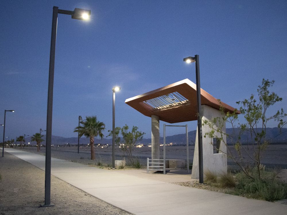 Solar lighting for pathway and shelter