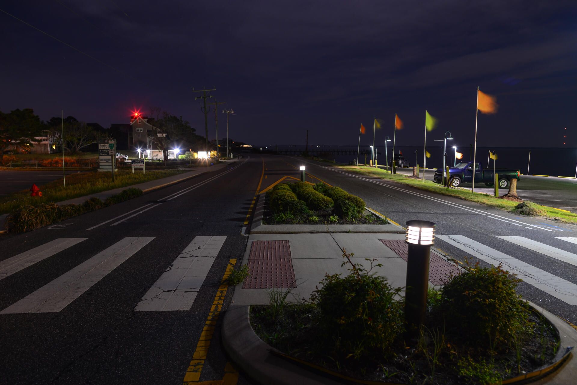 WLB Architectural Solar Bollard in Town of Duck, NC