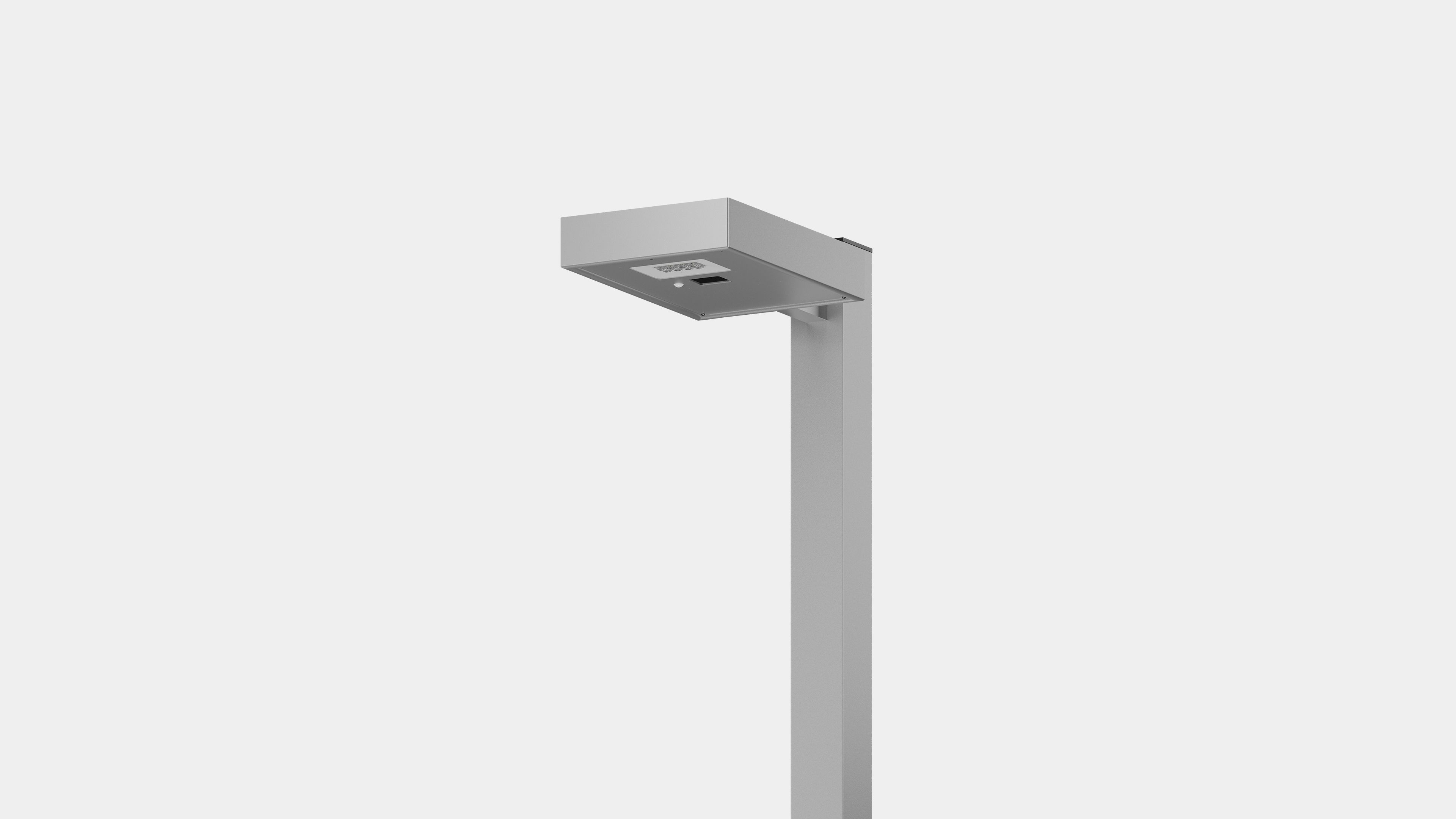 SCL Solar Area Light With Silver Finish