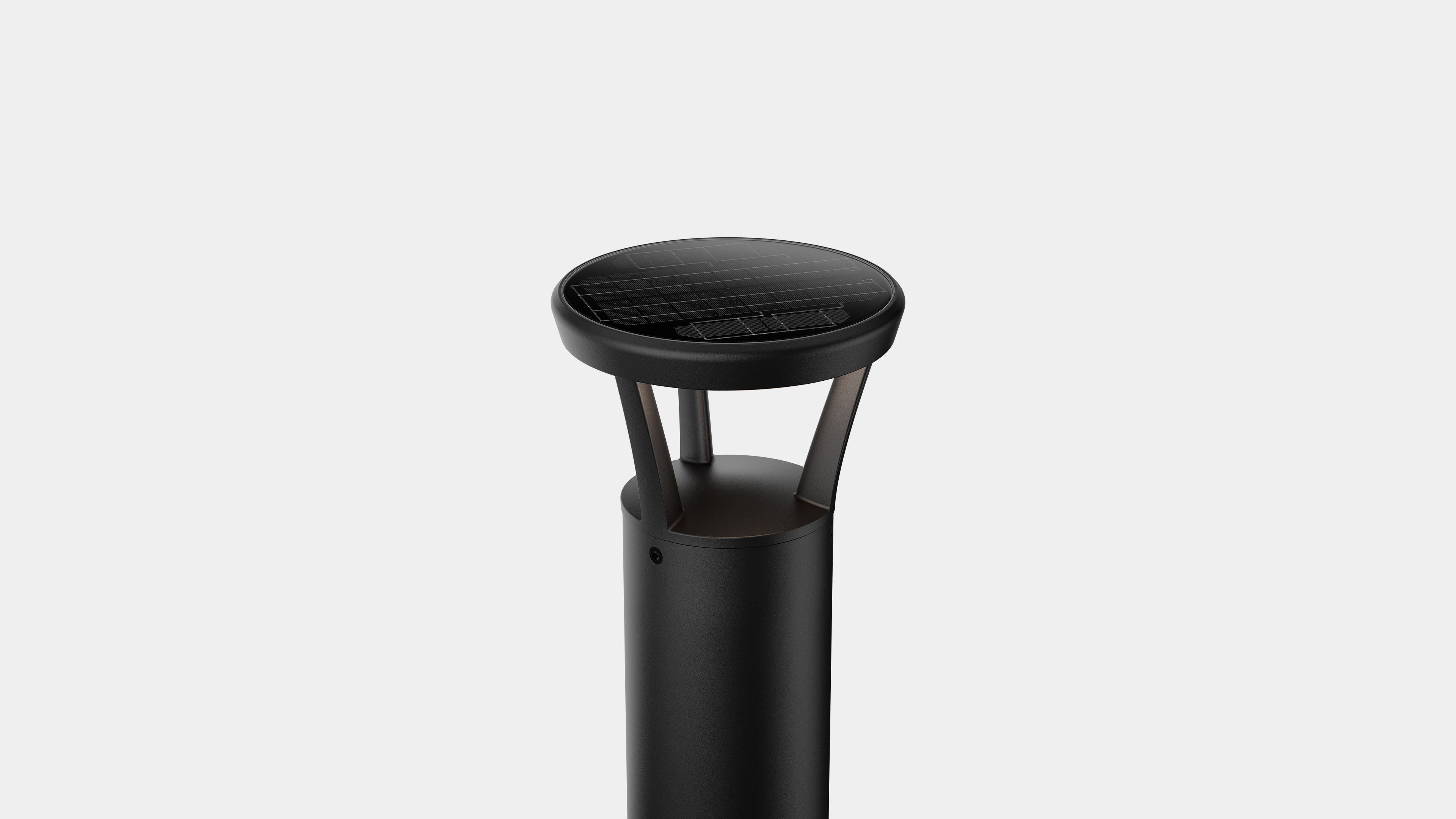 PLB Solar Bollard with Black Finish