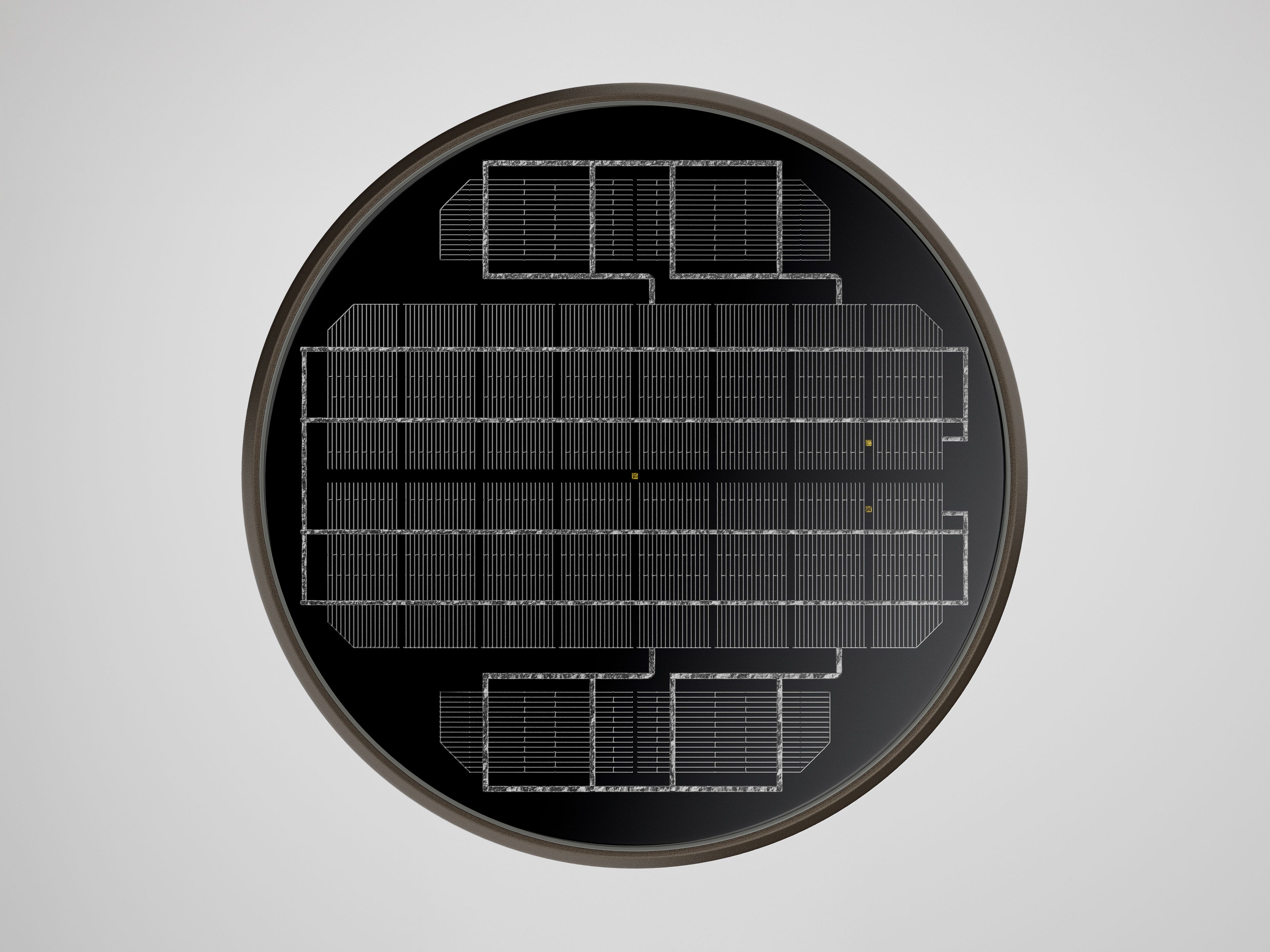 PLB Solar Bollard Top View of Solar Panel