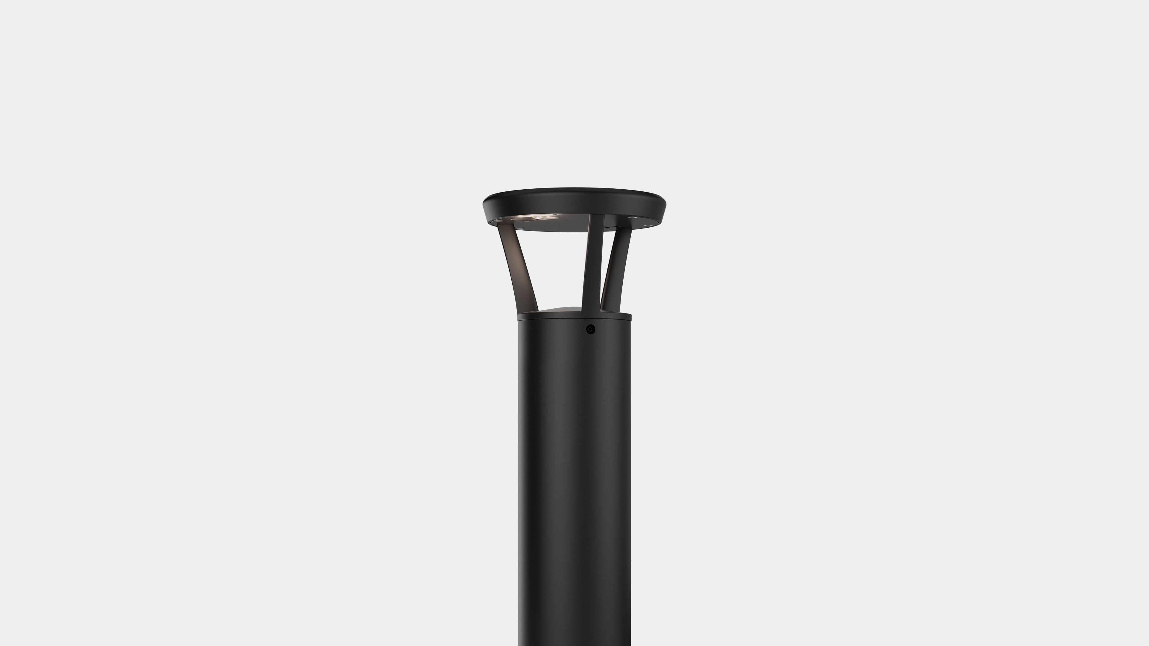 Solar Bollard With Black Finish