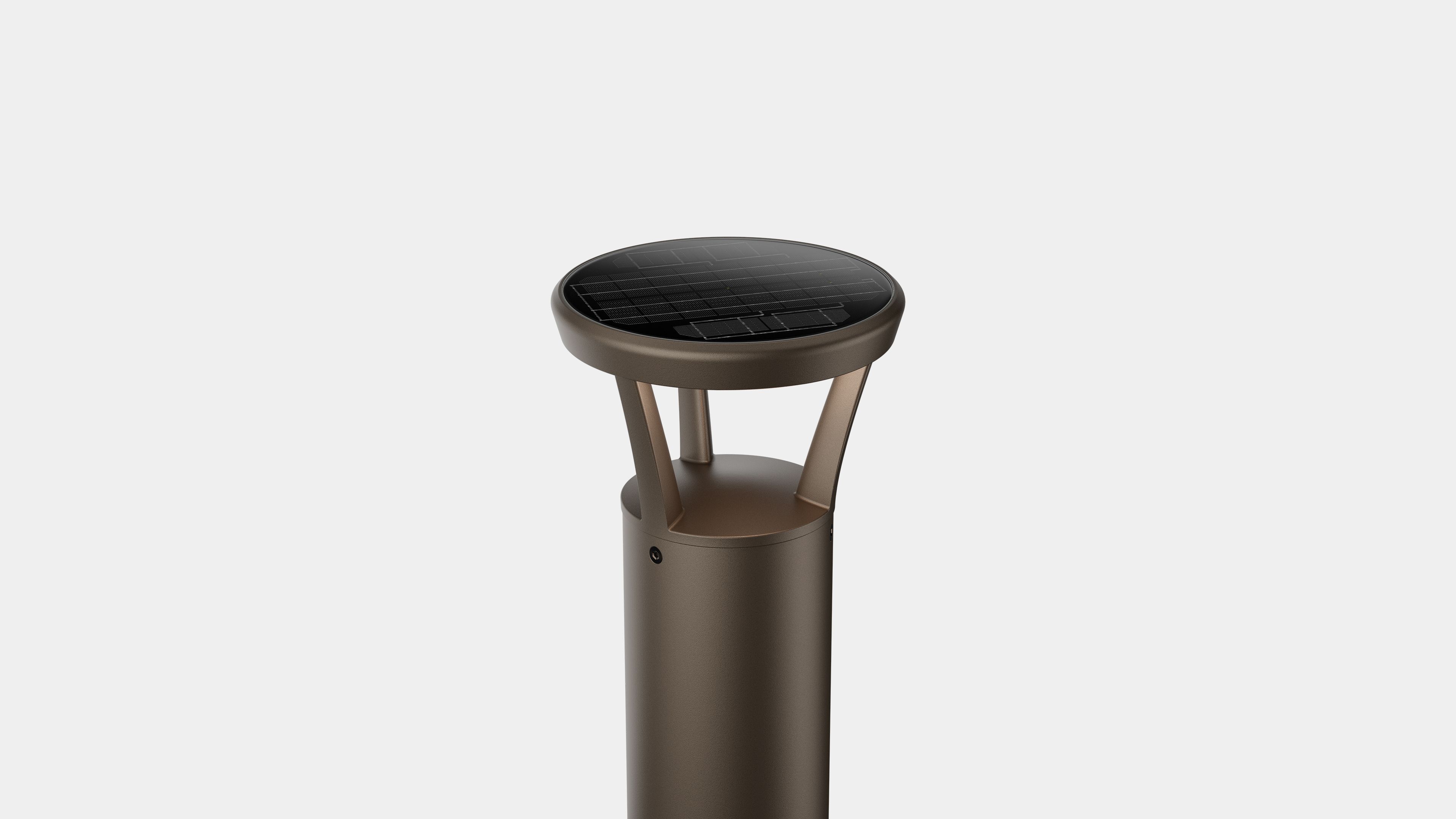 PLB Solar Bollard with Bronze Finish