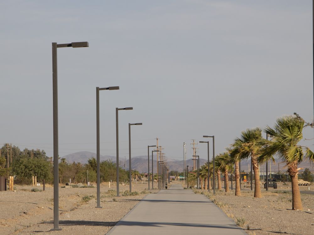 SCL solar luminaires illuminate pathway