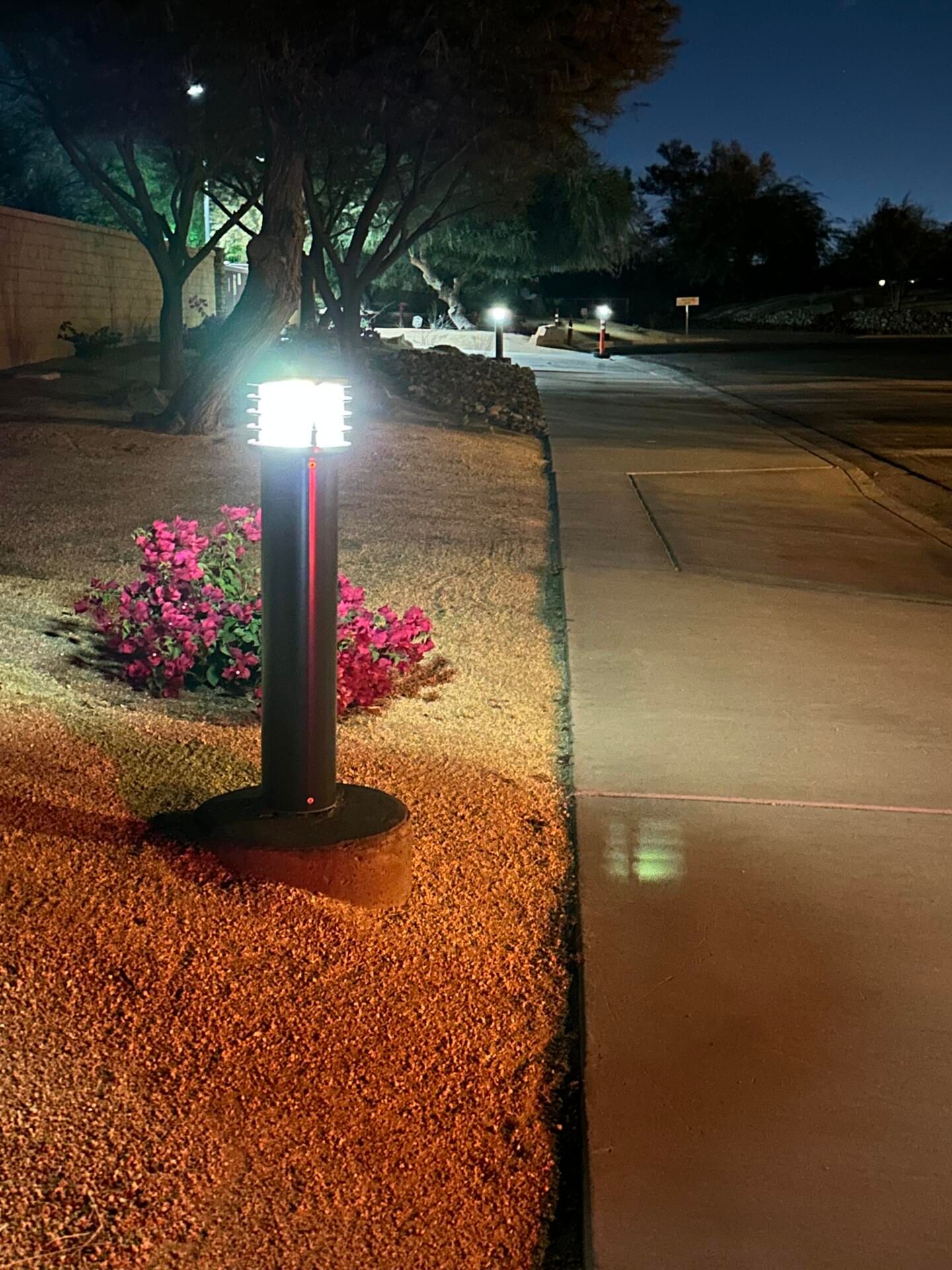WLB Architectural Solar Bollard in Palm Desert, CA