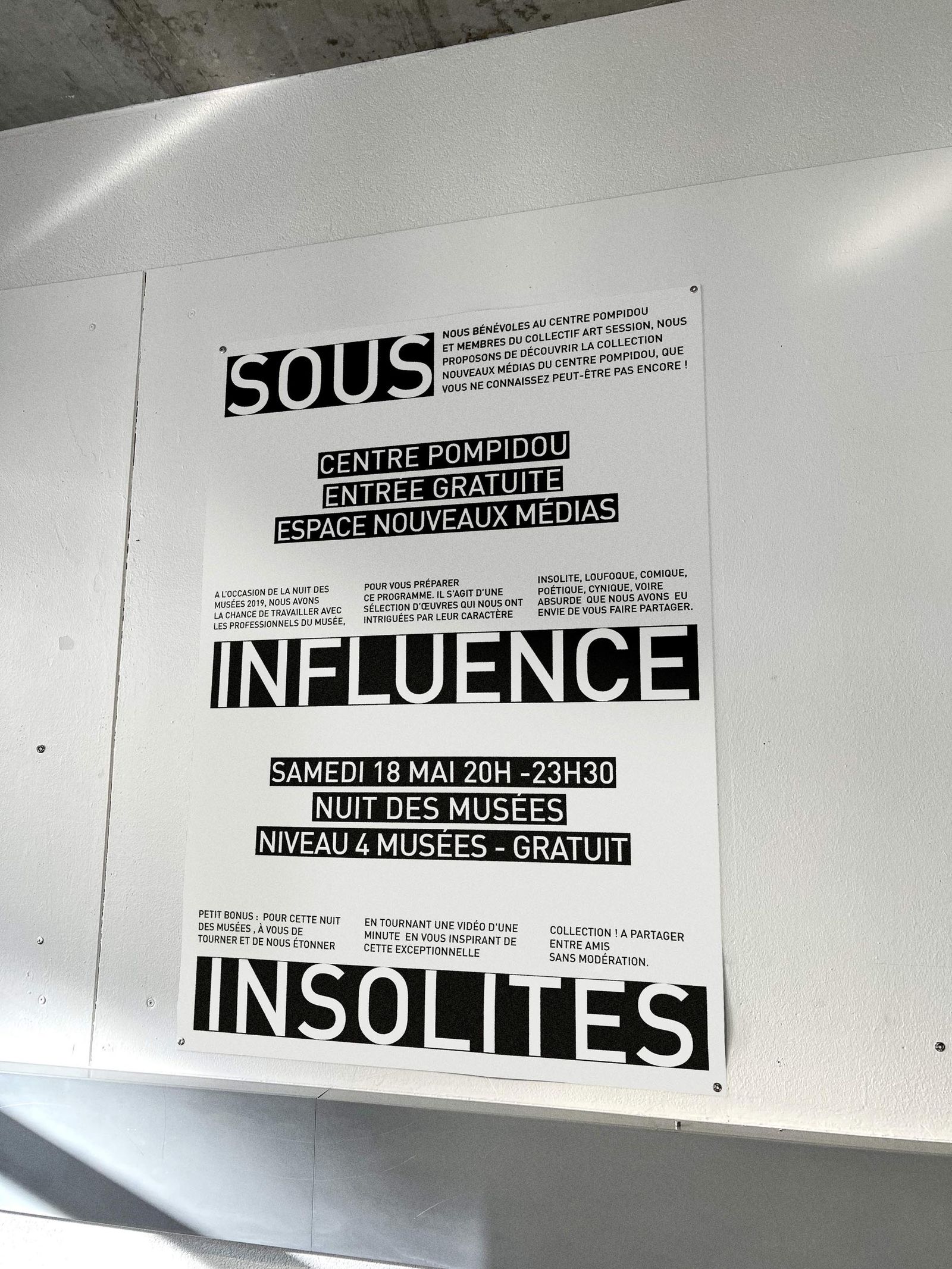 Sous influence insolites - Centre Pompidou