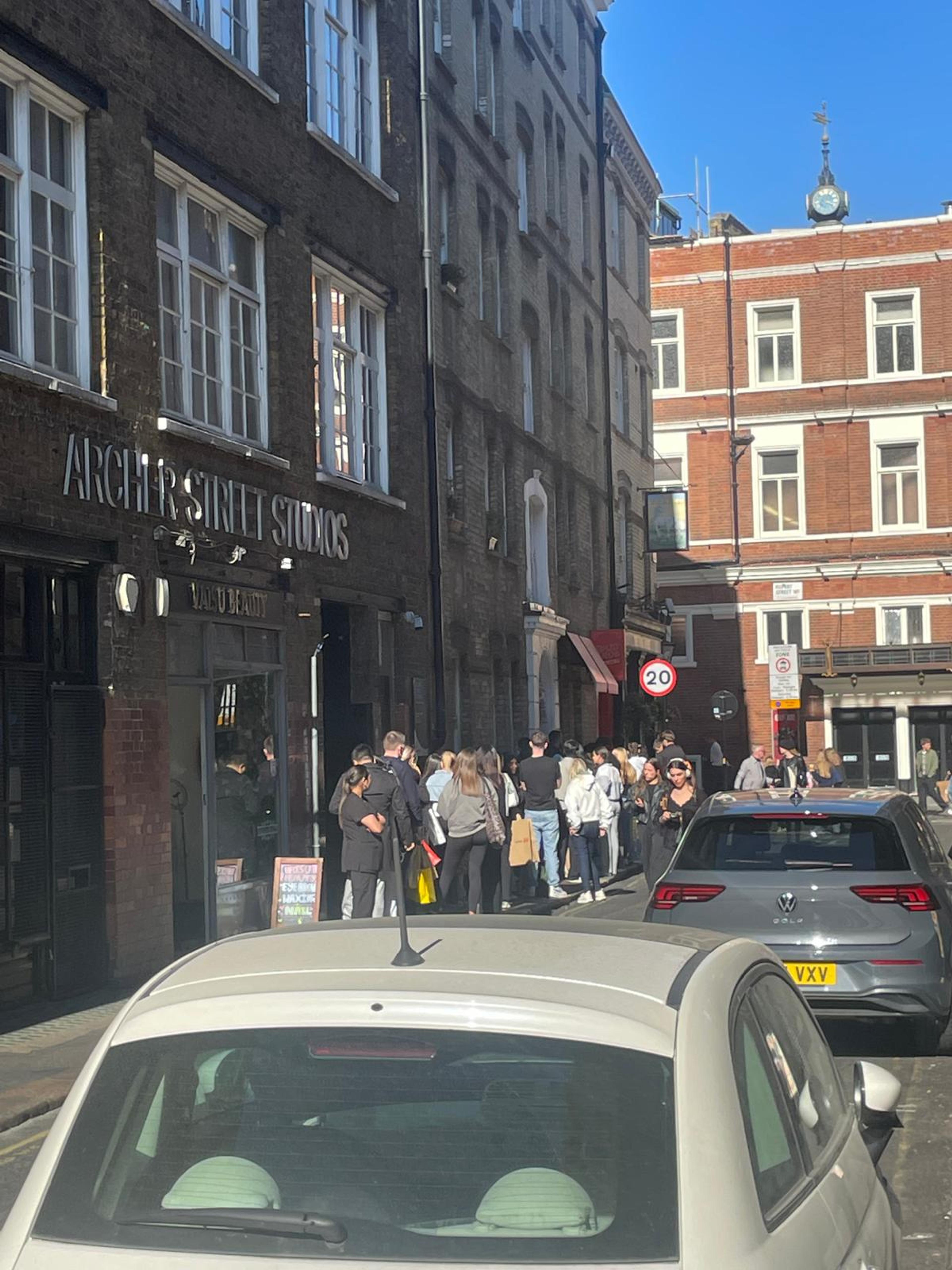 This genuinely was the length of the queue yesterday
