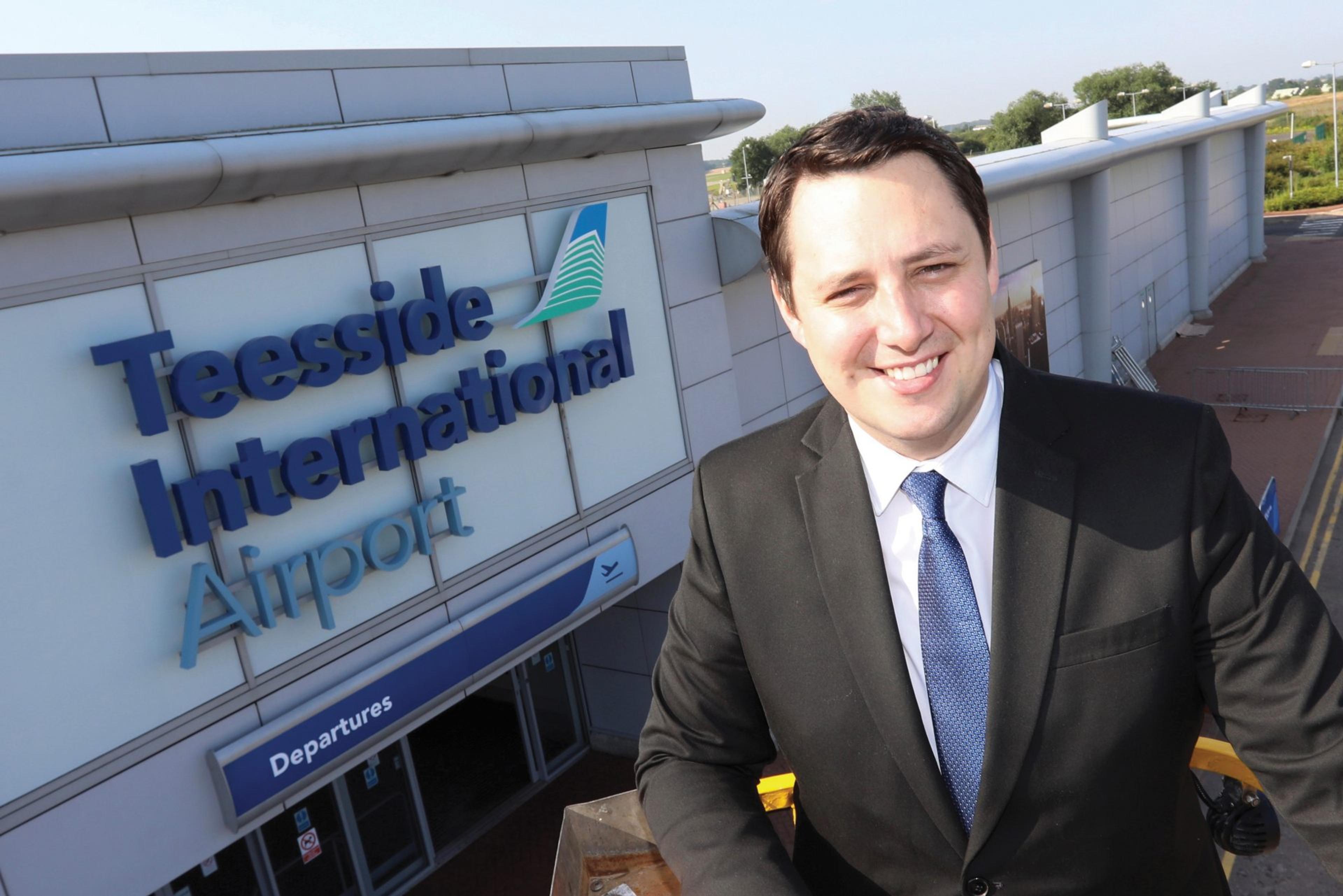 Ben Houchen (rightfully) looking positively delighted at the prospect of leaving Teesside