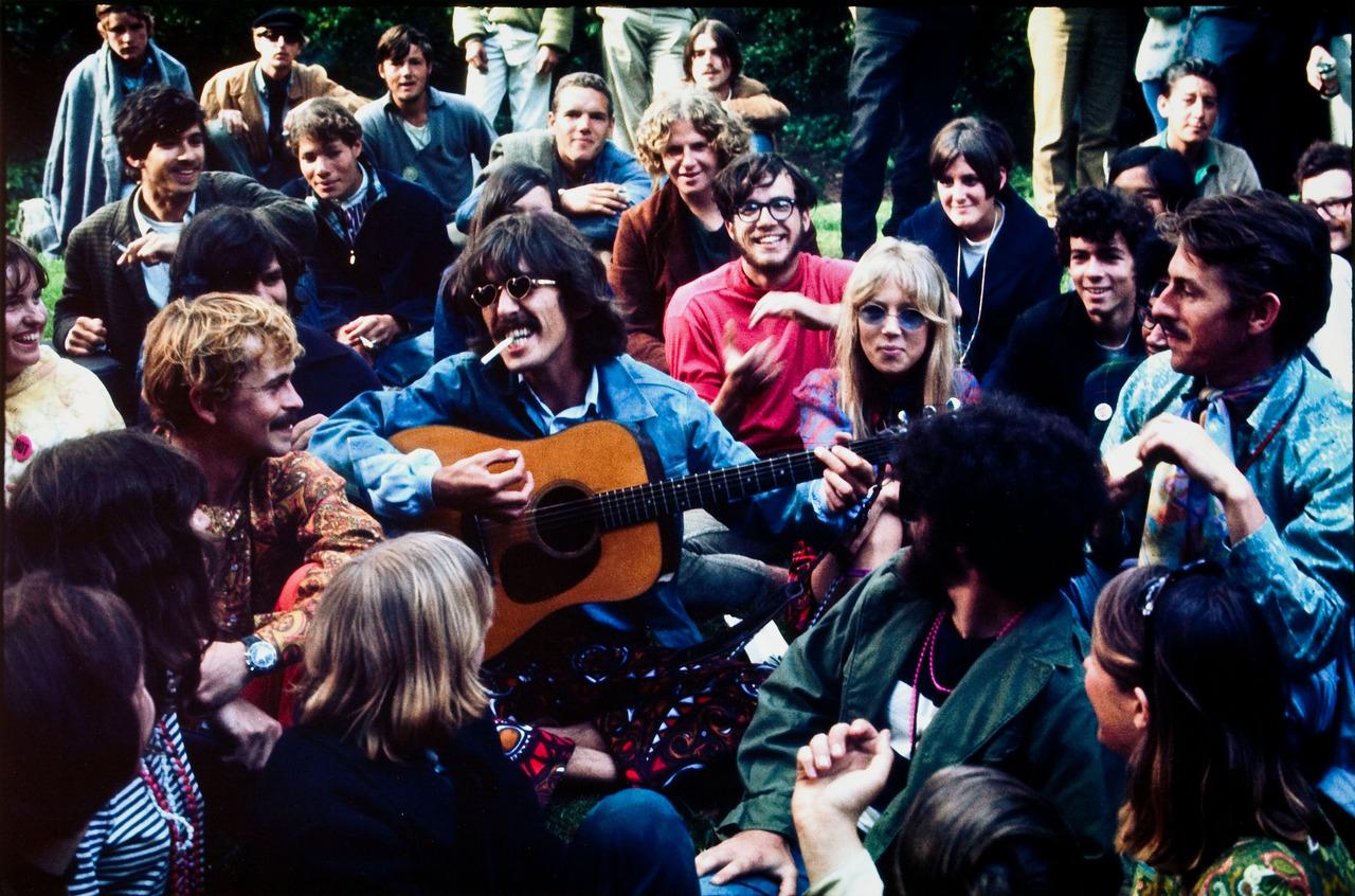 Spectator summer garden party, 1967 (Alexander Chancellor on guitar)