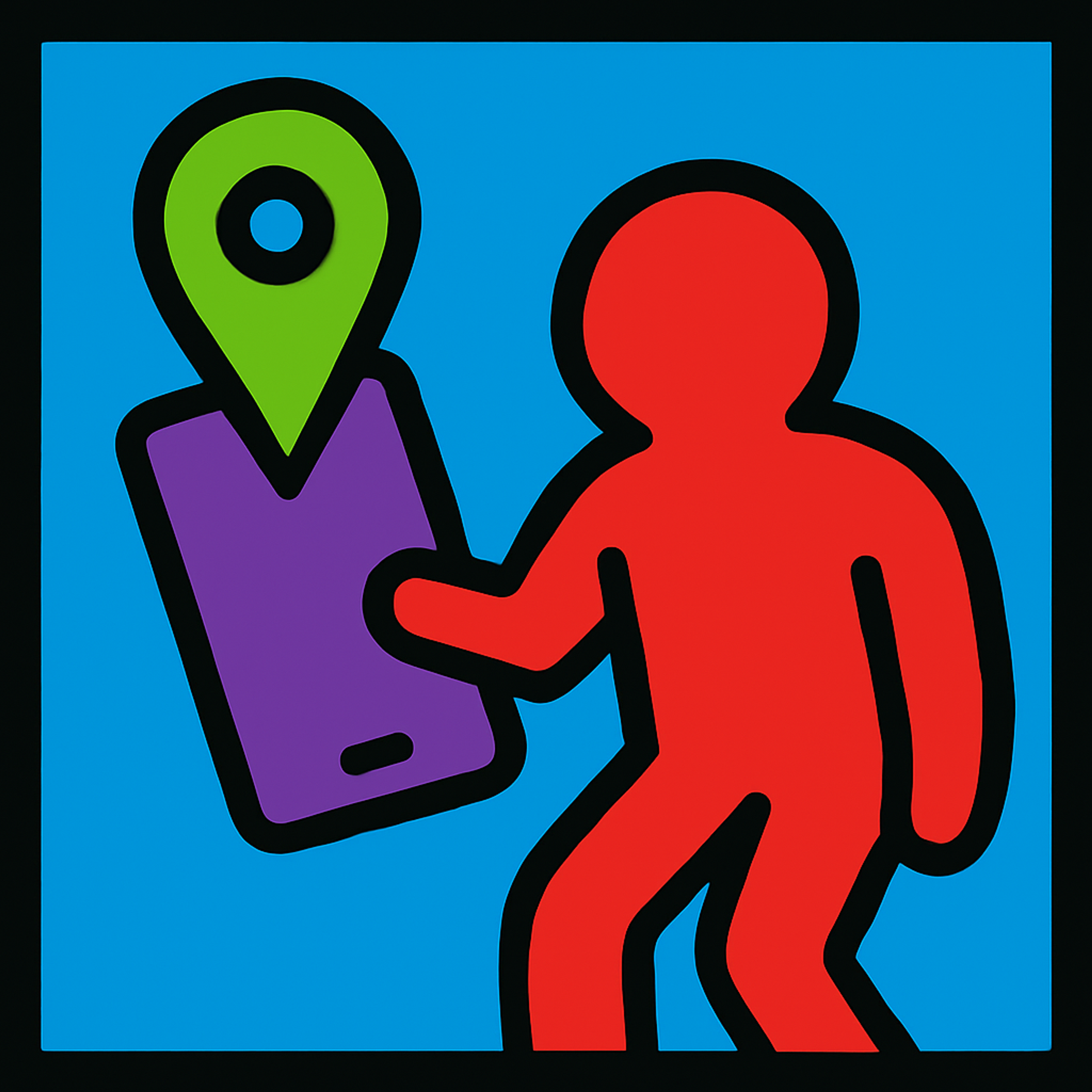 Local SEO cartoon man