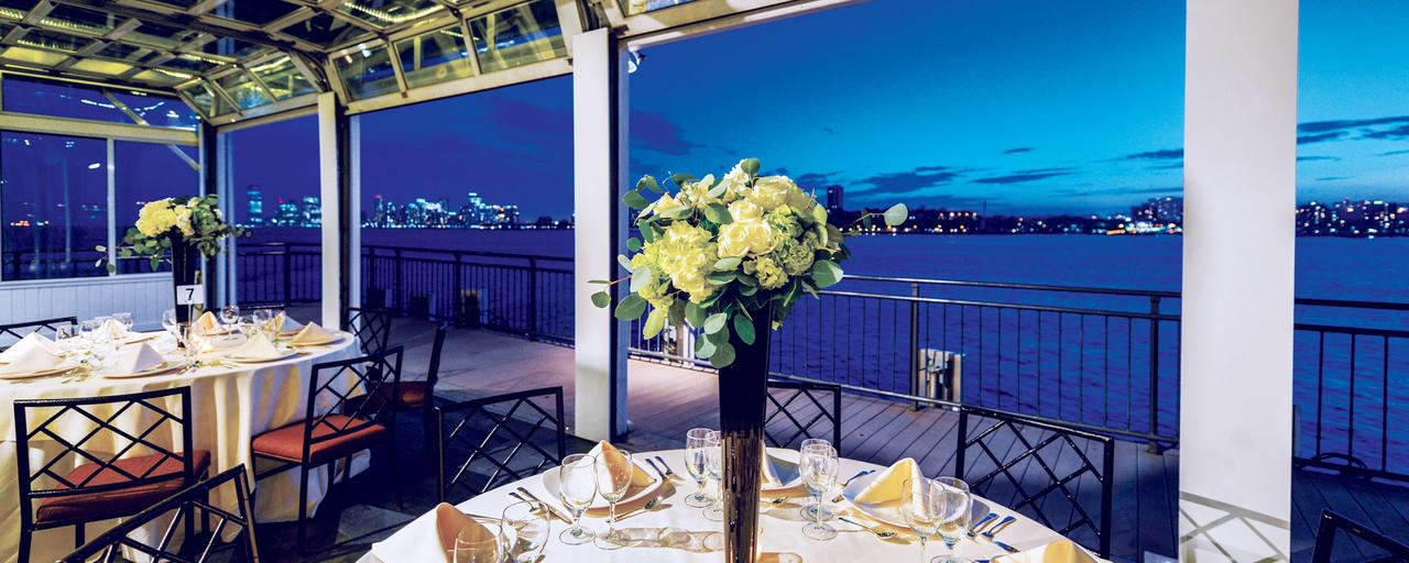 Chelsea Piers Sunset Terrace views and tables