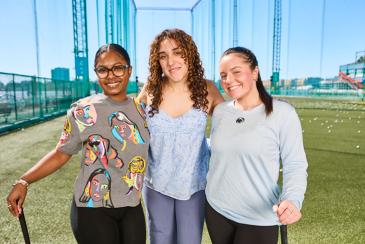 Girls night out at the driving range