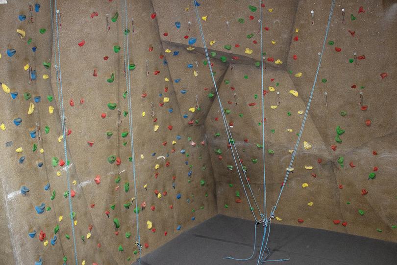 Rock climbing wall at Chelsea Piers Athletic Club Stamford Connecticut