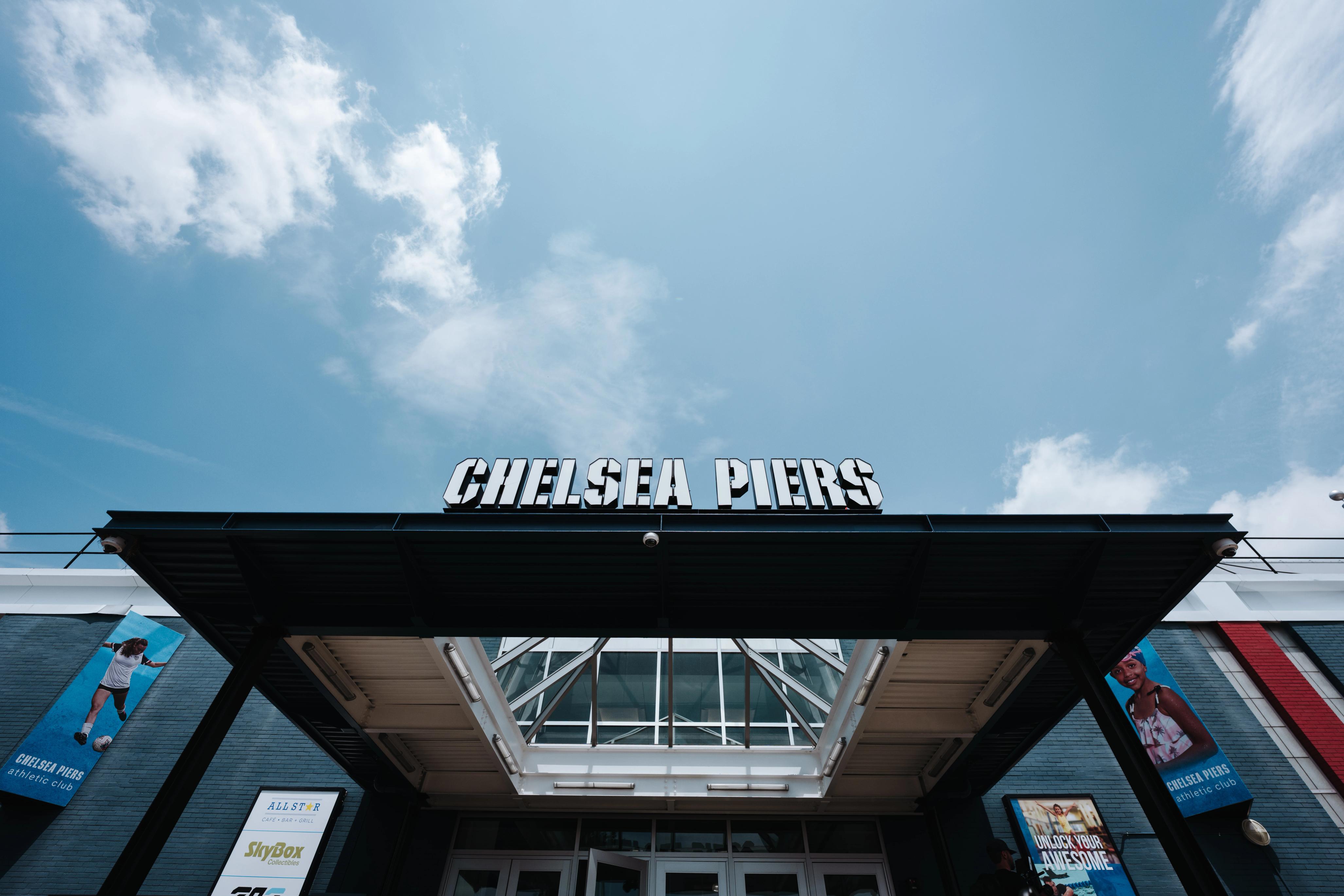 Exterior of Chelsea Piers Fitness gym