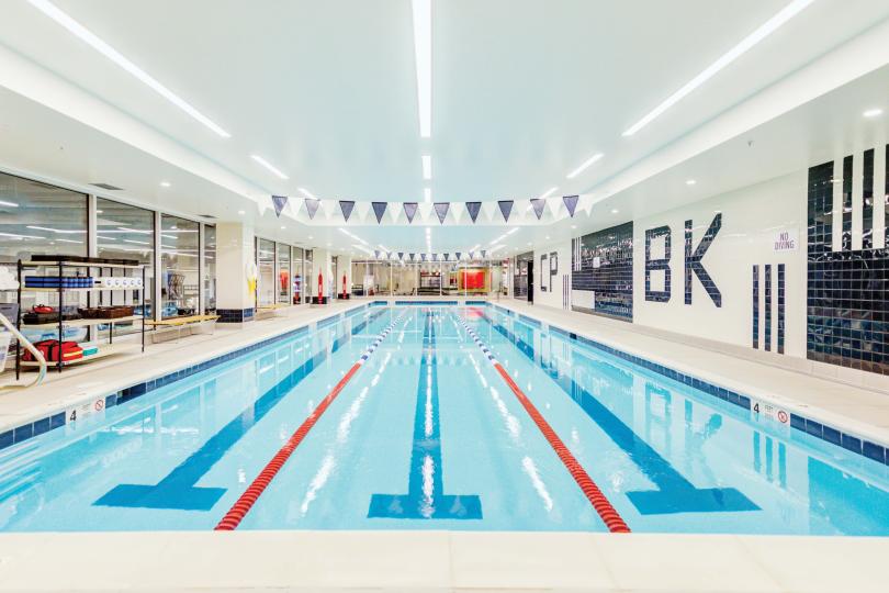 pool at gym in Downtown Brooklyn
