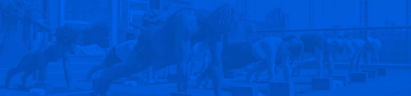 People working out in a group fitness class