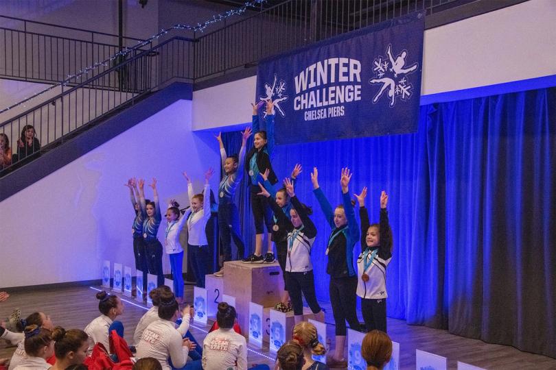 Gymnastics Winter Challenge Group Photo