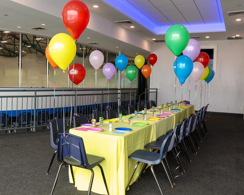 Club Lounge party room at Sky Rink