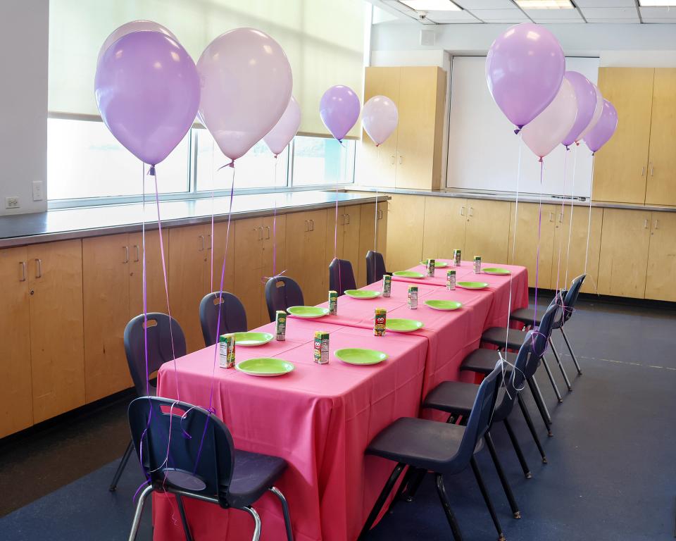 Gold Room for parties at Sky Rink