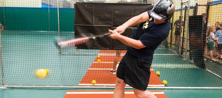 Hitting a softball