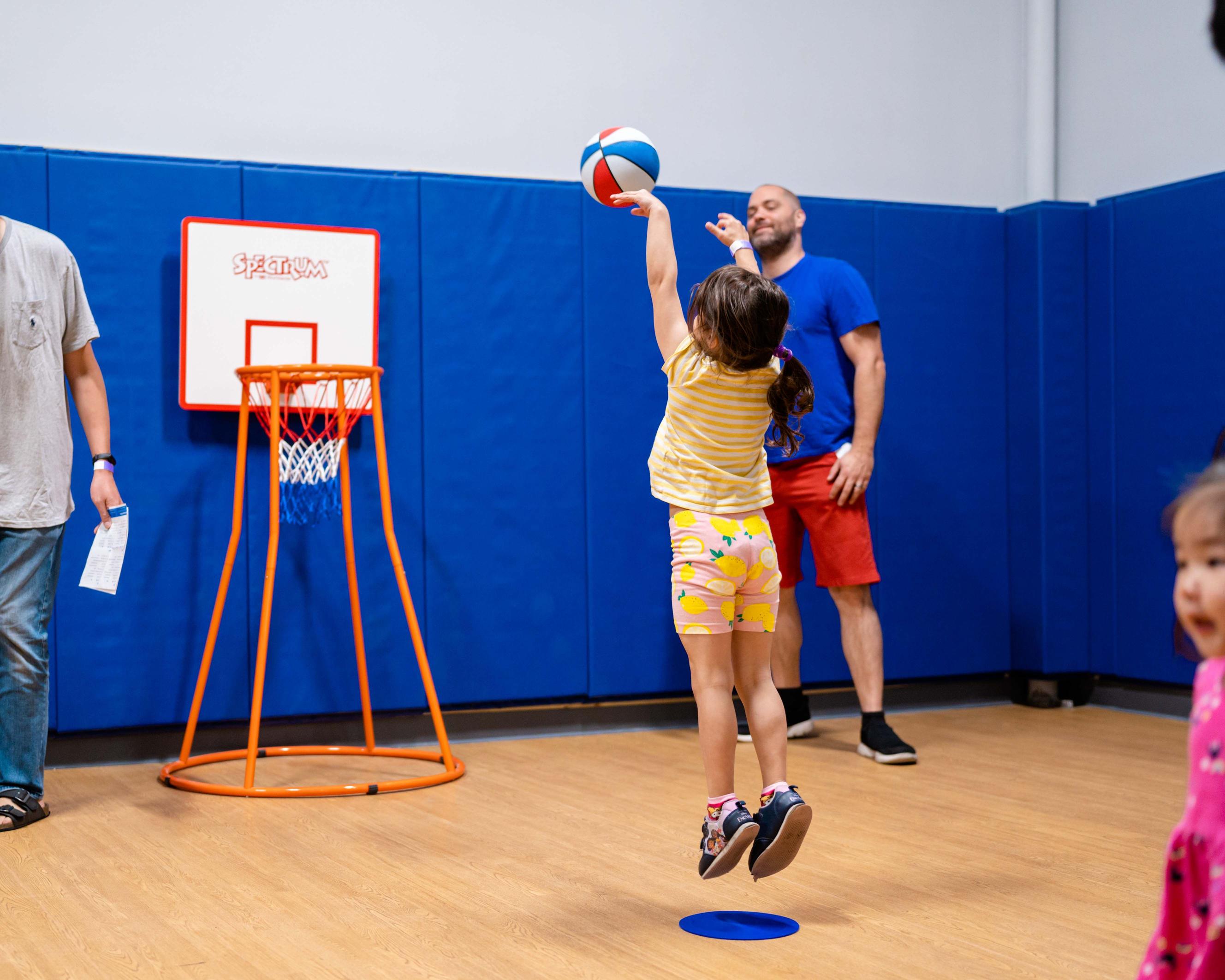 Juniors playing basketball