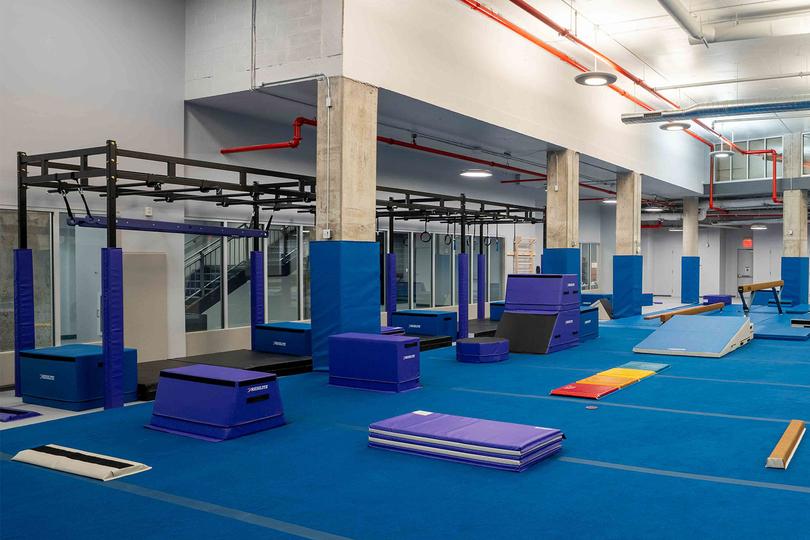 Ninja and parkour facility at Chelsea Piers Field House Brooklyn