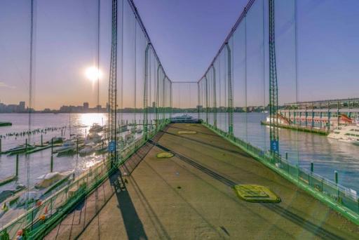 Driving range at Chelsea Piers