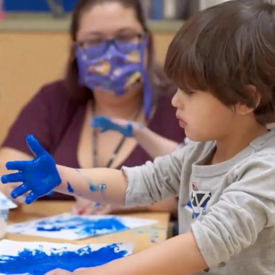 Kids painting