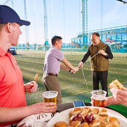 Golfers having fun