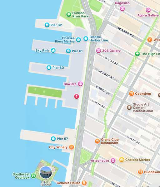 Map location