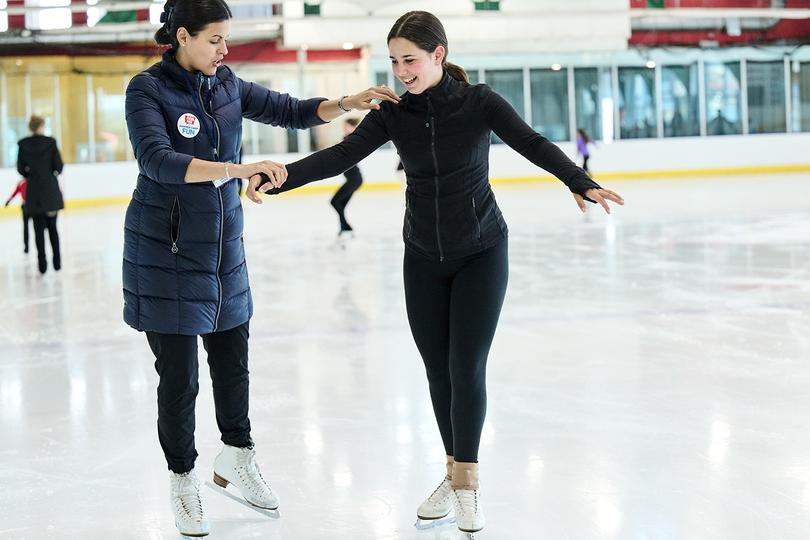 Private skating lessons at Chelsea Piers Sky Rink