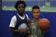 Kids with a basketball