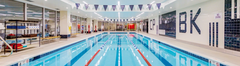 pool at gym in Downtown Brooklyn
