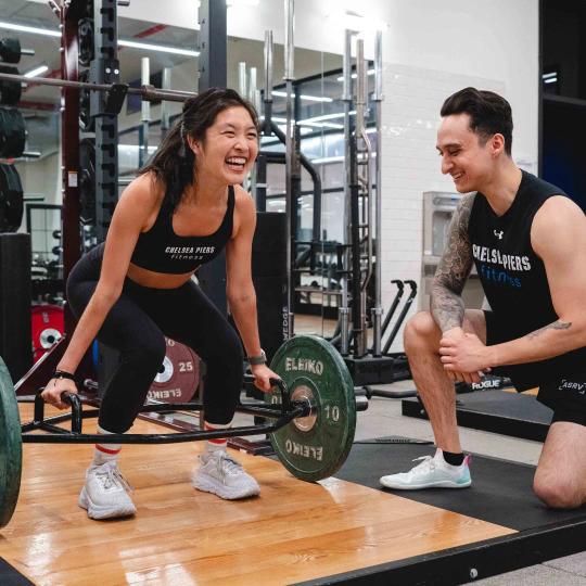 Strength training at gym