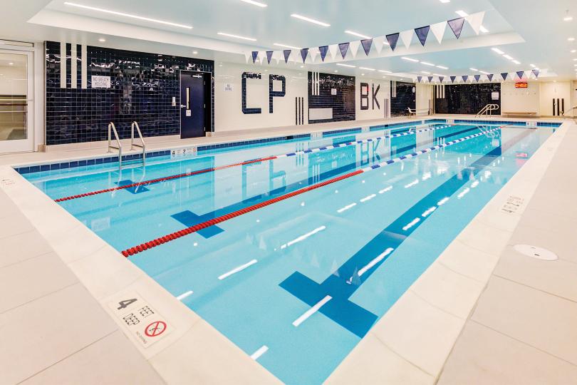 Pool at gym in Brooklyn