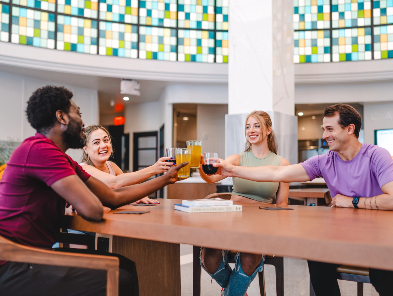 Happy hour event at gym
