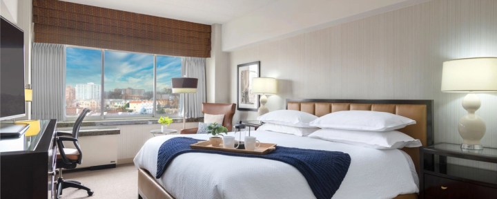 Hotel room with a view