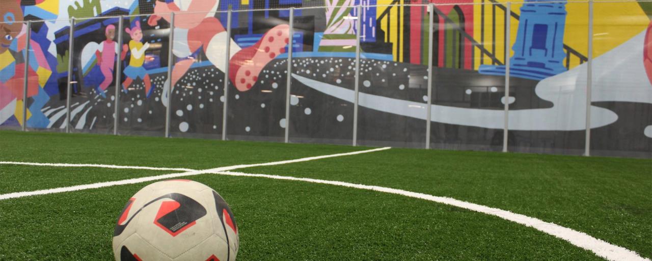indoor soccer field