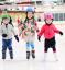 Kids ice skating