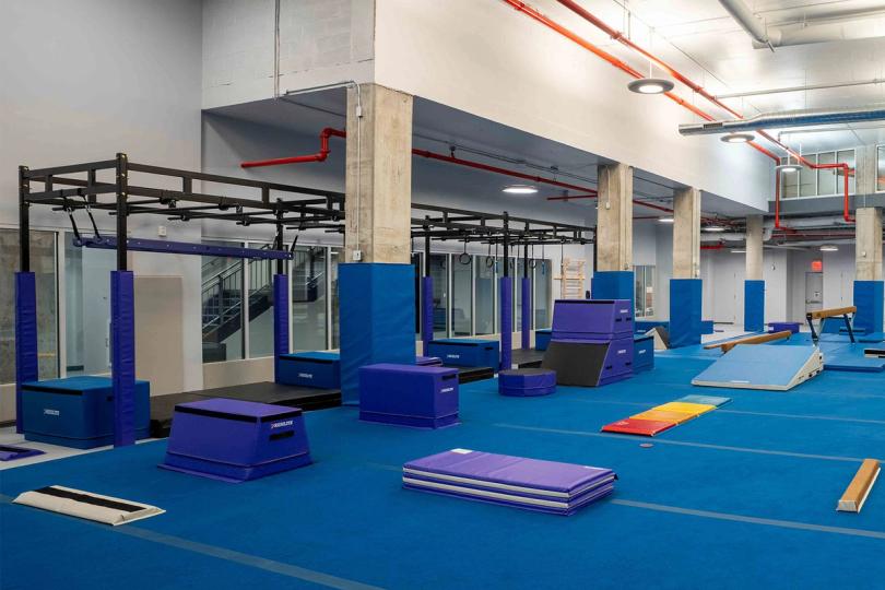 Ninja and parkour facility at Chelsea Piers Field House Brooklyn