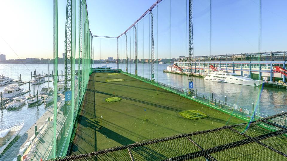 Driving range at Chelsea Piers