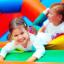 Kids playing in a bouncy house