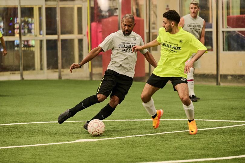 Adult soccer players