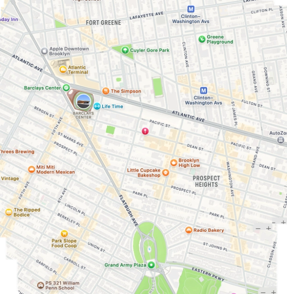 Map location