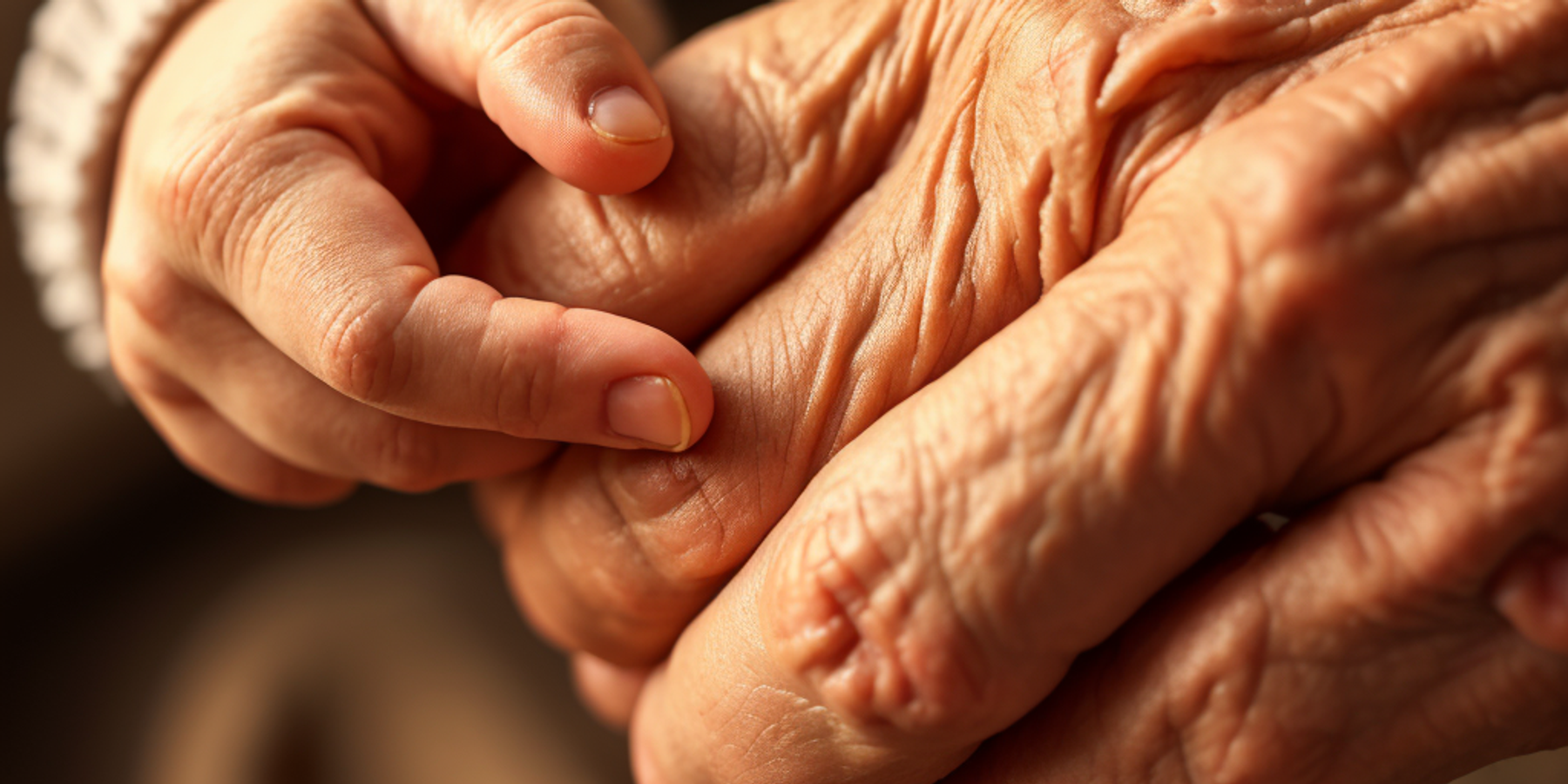 az unoka a nagyszülő kezét fogja