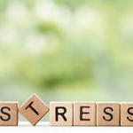 A stressz szó fakockákra írva