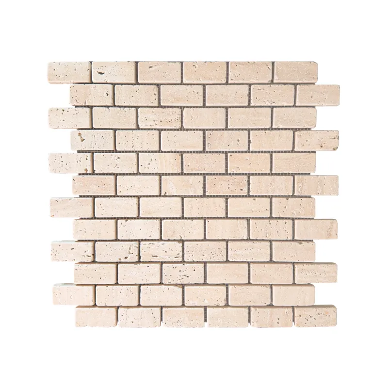 Travertine Brick 15 x 32 mm Tumbled