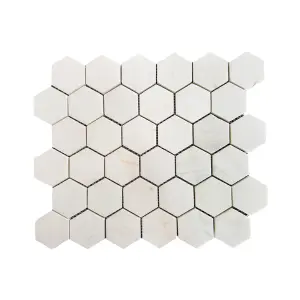 Dolomite Polished Marble Hexagon Mosaic Tile view 1
